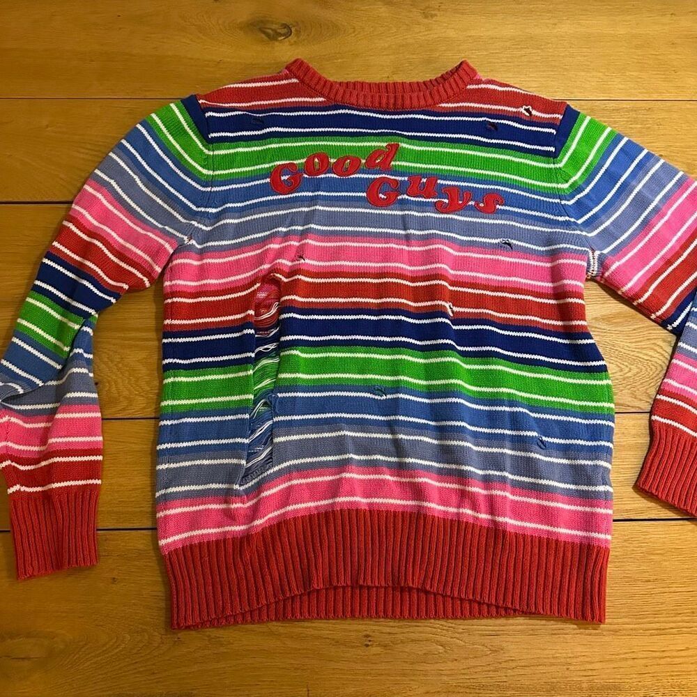 Good Guys Chucky striped sweater large adult movie